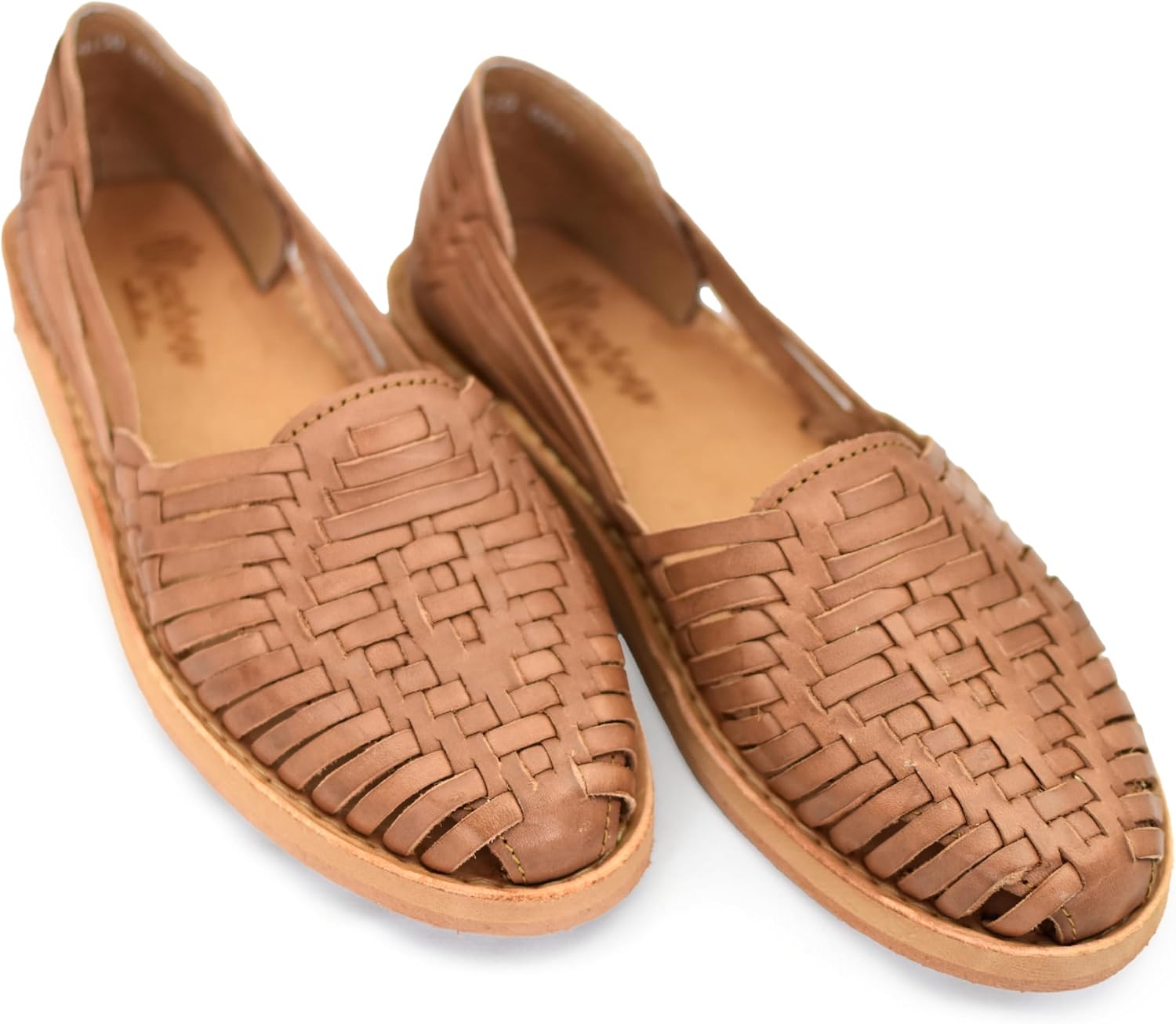 CUSHIONAIRE Tan Woven Flats